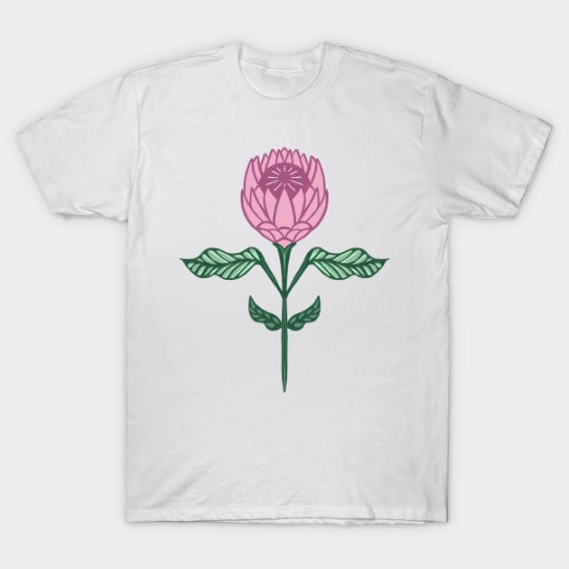 Protea pattern T-Shirt by Papergrape